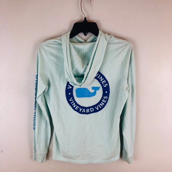 Vineyard Vines Light Blue Lightweight Hoodie - Picture 2 of 2